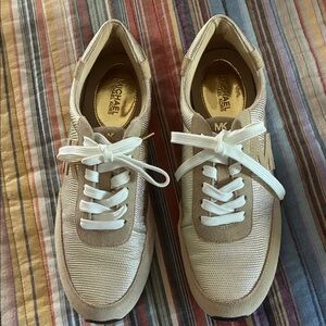 Michael Kors Gold & Tan Sneakers